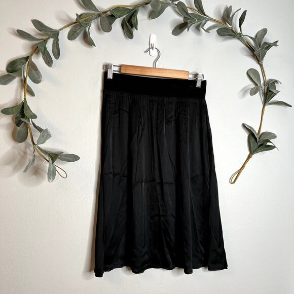 Chaser Black Midi Skirt - Picture 1 of 5